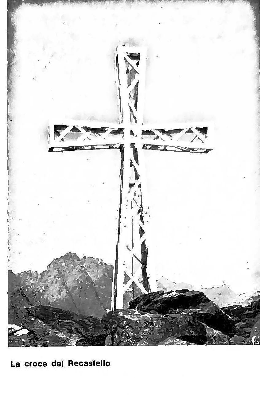 La croce sul Pizzo Recastello