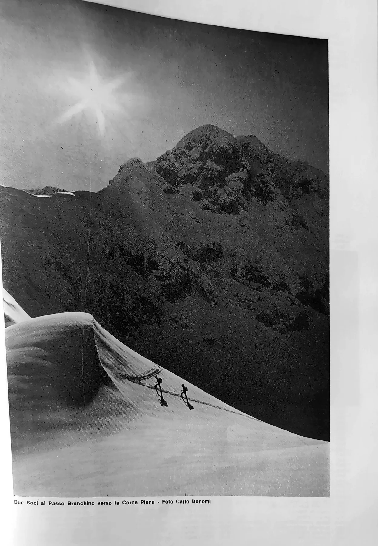 Paesaggio innevato verso il Passo Branchino