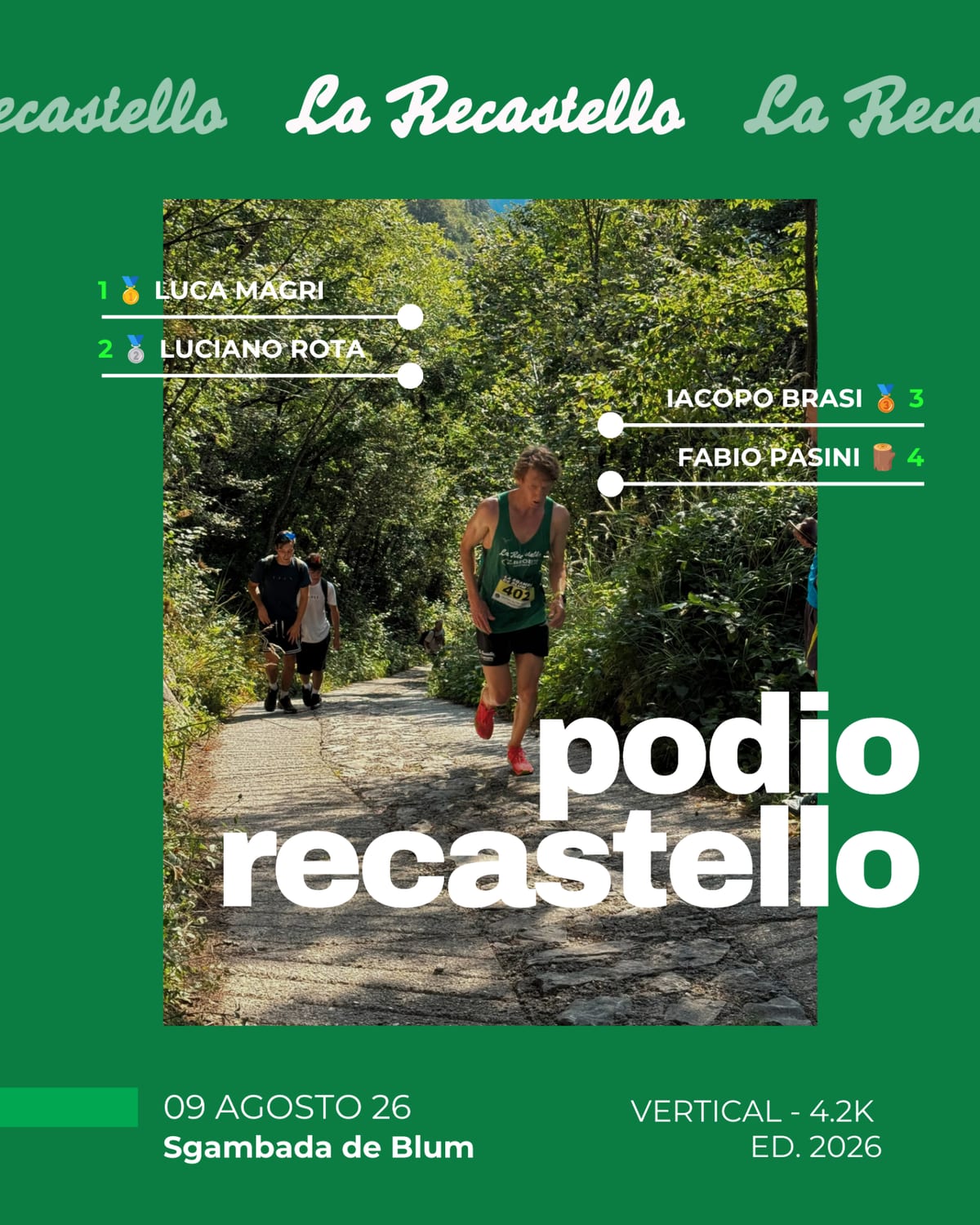 Le gare di Ferragosto in valle (9-16 agosto)
